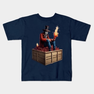 Guy Fawkes Preparing the Gunpowder Plot, 1605 Kids T-Shirt